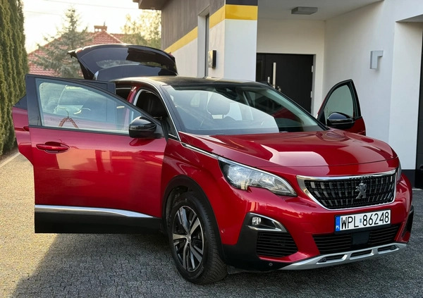 Peugeot 3008 cena 72500 przebieg: 184500, rok produkcji 2017 z Płock małe 596